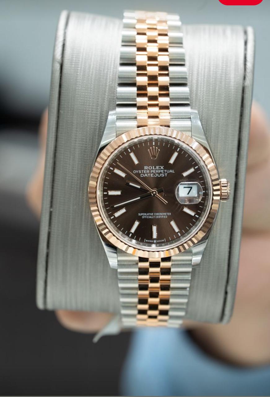 Silver Chocolate Quartz Men's Watch