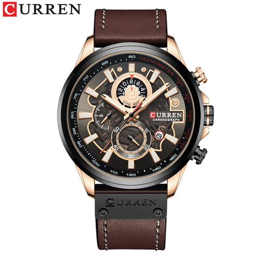 Curren Men's Sport Luxury Chronograph Waterproof Wristwatch