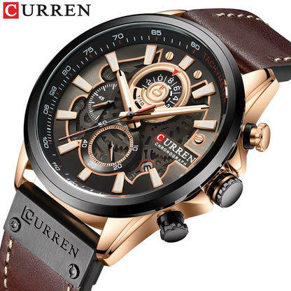 Curren Men's Sport Luxury Chronograph Waterproof Wristwatch