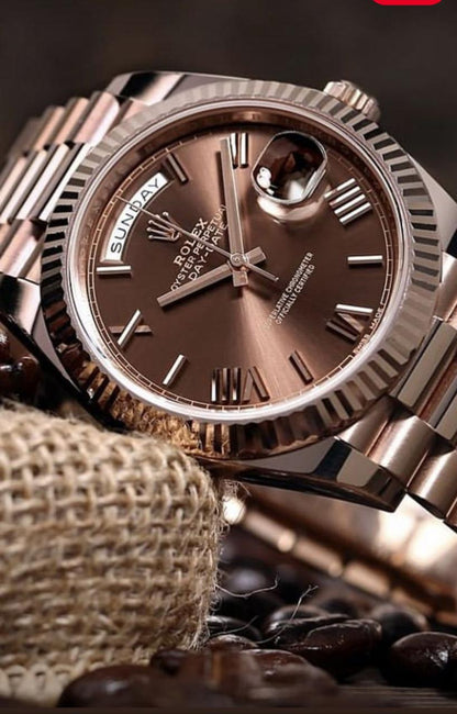 Rose Gold Quartz Men's Watch
