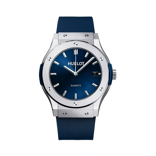 HUBLOT Classic Fusion Quartz Watch - Blue Dial Titanium
