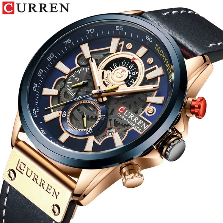 Curren Men's Sport Luxury Chronograph Waterproof Wristwatch
