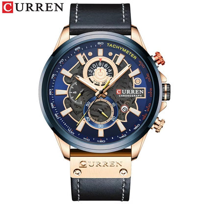 Curren Men's Sport Luxury Chronograph Waterproof Wristwatch